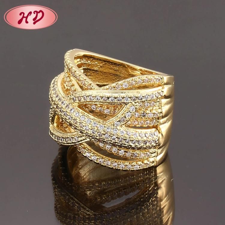18K Gold Plated Stainless Steel Silver Fashion Wedding Engagement Man Finger Rings Jewelry Design