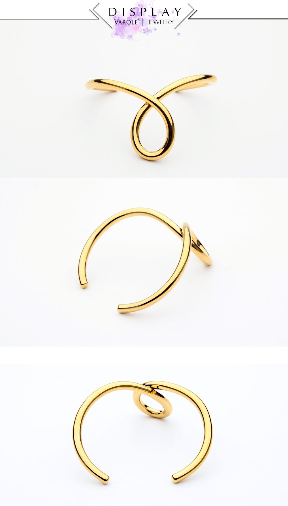 Twist Open Cuff Knot Bangle for Bridesmaid Gifts