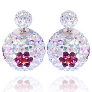 Fashion Flower Type New Crystal Shambala Earring