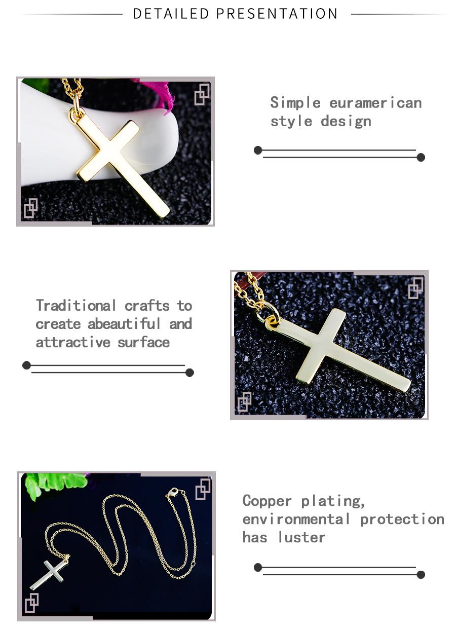 Cross-Border Jewelry Processing, Religious Cross Pendant Necklace