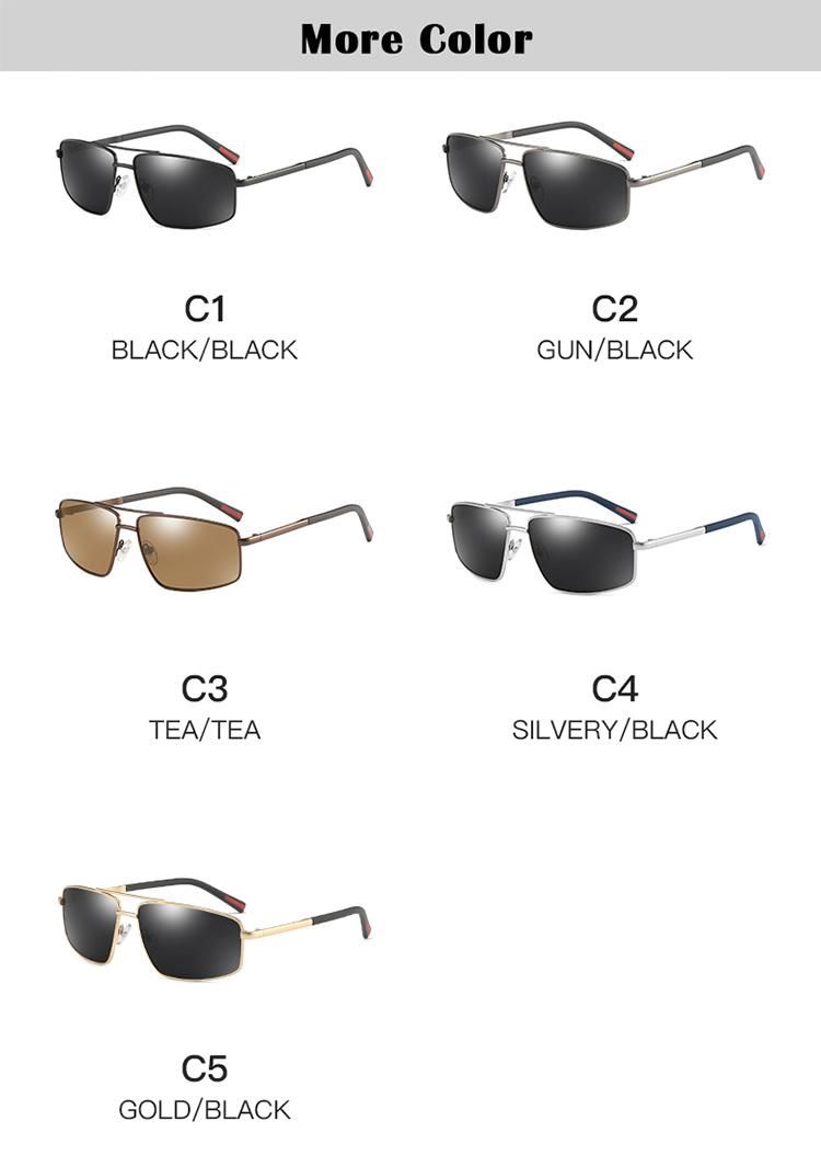 New Custom Logo Ready Fashion Brand Designer Polarized Men Sunglasses