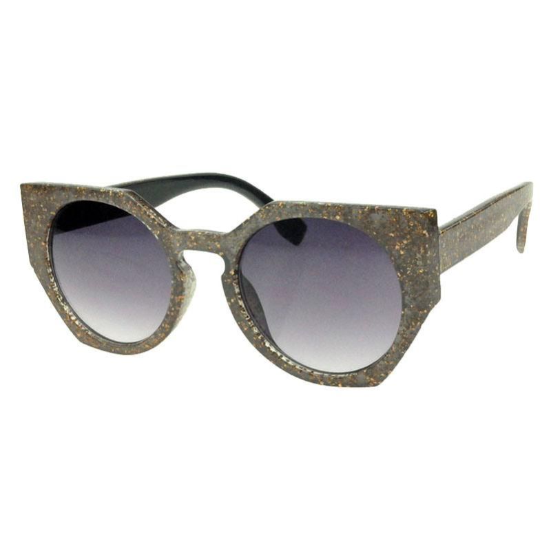 2017 Rectangle Shape Fashion Sunglasses with Shimmering Powder