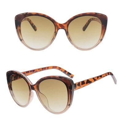 Cat Eye Oversize Leopard Print Fashion Sunglasses