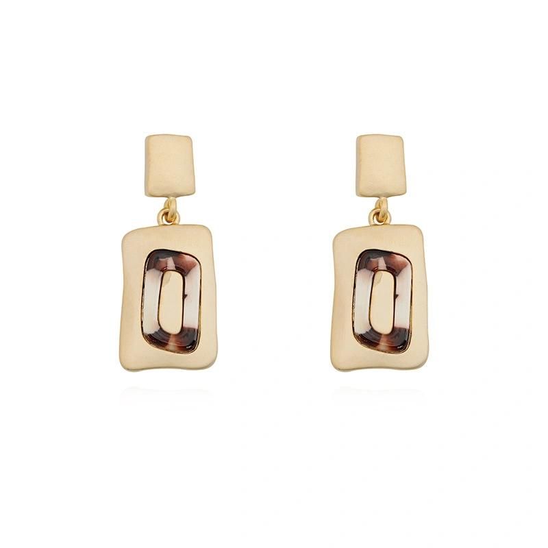 Fashion Matte Minimalist Metal Earrings Jewelry