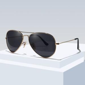 Fashionable Classic Metal Frame Tac Polarizing Lens Unisex UV400 Sunglasses