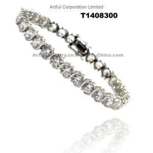New Type Rhodium Plating Silver Bracelet