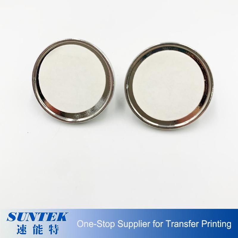 Sublimation Metal Jewelry Round Ear Stud