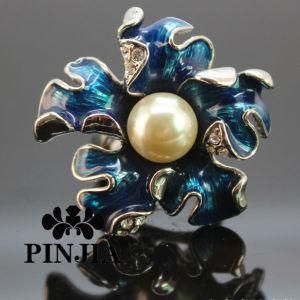 Gift Vintage Flower Pearl Ring Costume Fashion Jewelry