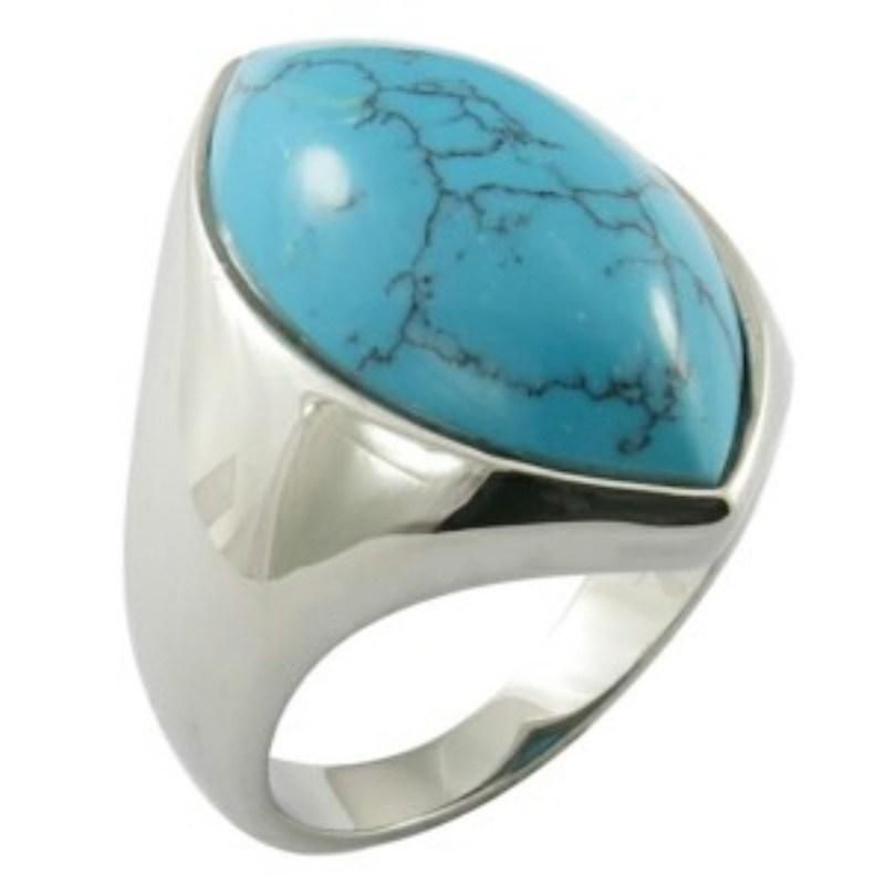 Fashion Jewelry Big Turquoise Finger Ring