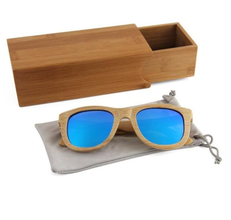 Explosion Hot Bamboo Glasses Retro-Coated Bamboo Legs Polarized Sunglasses Sg3018