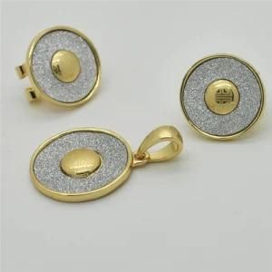 14k Gold Plating for African Jewelry Sets Earrings Pendant (S14A06649EP1XW0006)