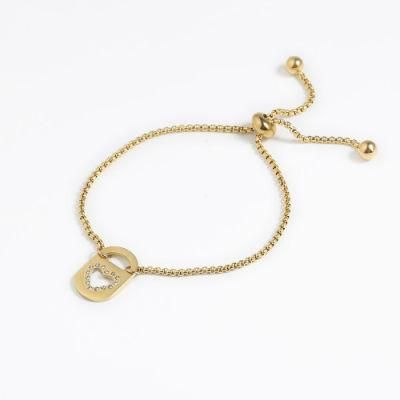 Manufacturer Custom High Quality Bracelet New Arrivals 18K Charm Bracelets Stainless Steel Gold Plated Jewelry