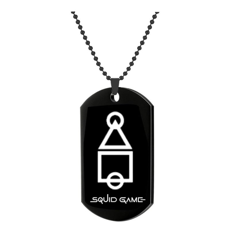 Film and Television Peripherals Squid Game Stainless Steel Necklace