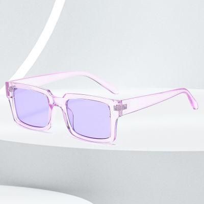 Women Hot Selling Wholesale Sun Glasses UV400 Lenses Colorful Shades Square Frame Trendy Fashion Sunglasses