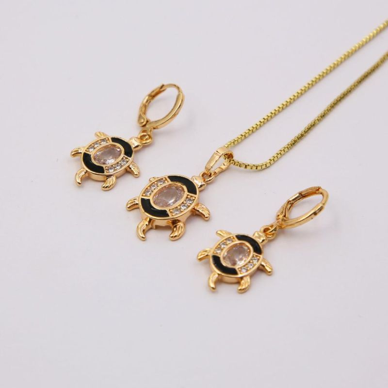 Fashion Necklace 18K Gold Plated AAA Cubic Zirconia Jewelry Sets