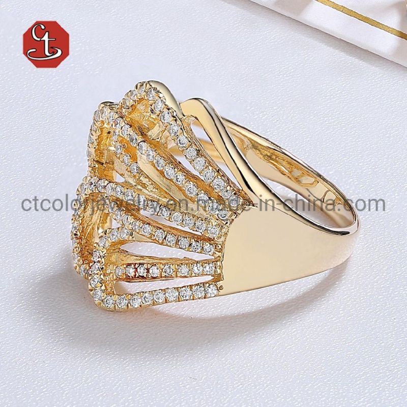 Fashion Rings 925 Sterling Silver Gold Plated/Rose Plated/White Plated CZ Women Rings Jewelry for gift