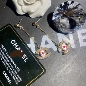 Factory Wholesale Jewelry Stainless Steel Round Brass Heart Shaped Earings