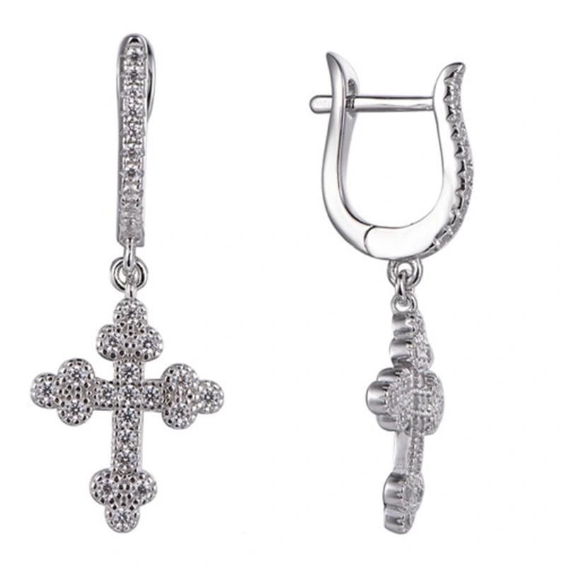 925 Sterling Silver CZ Fashion Couple Earring
