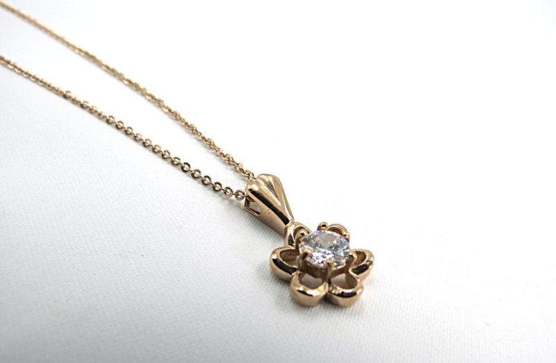 Jewellery Lotus Pendant with Gold Plated