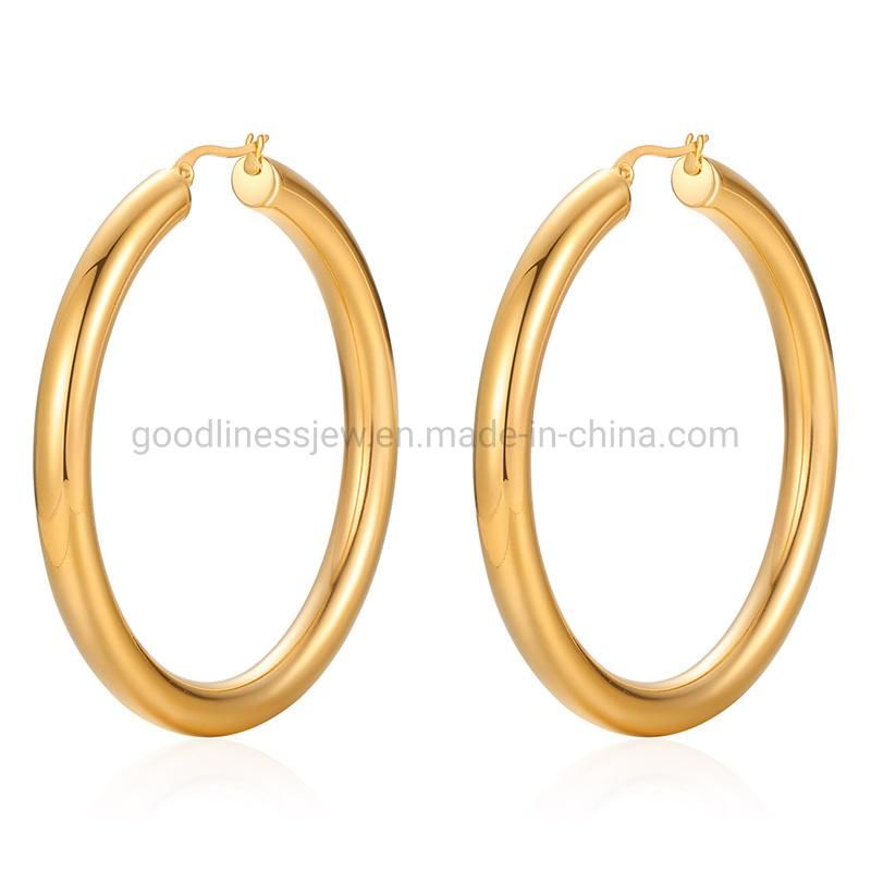 Wholesale 14K Gold Fashion Jewelry Hoop Earrings for Women