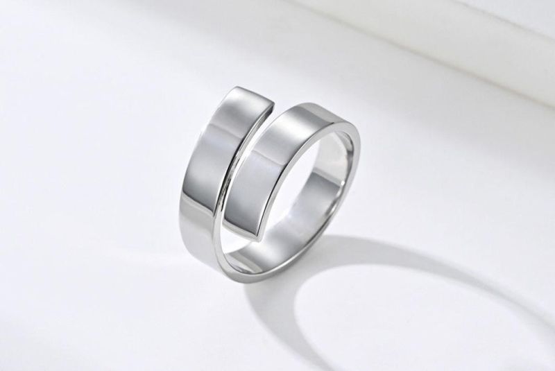 Fashion Accessories Lightning Ring Stainless Steel Open Ring Personalized Titanium Steel Jewelry Customization SSR2456