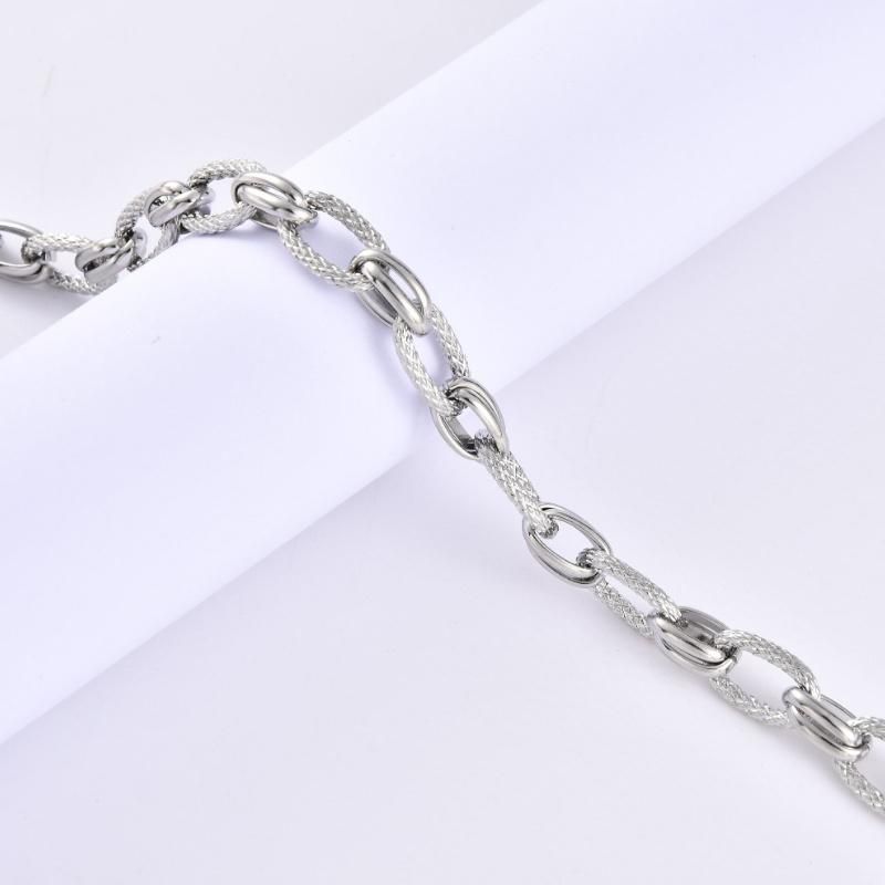 Fashion New Style Handmade Stainless Steel Textured Charm Necklace for Man jewelry Custom
