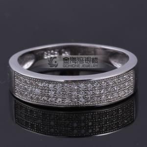 Gorgeous Micro Pave Setting Ring in 925 Sterling Silver