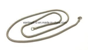 3.2mm Brass Classic Round Snake Chain Link Necklace 27&quot;