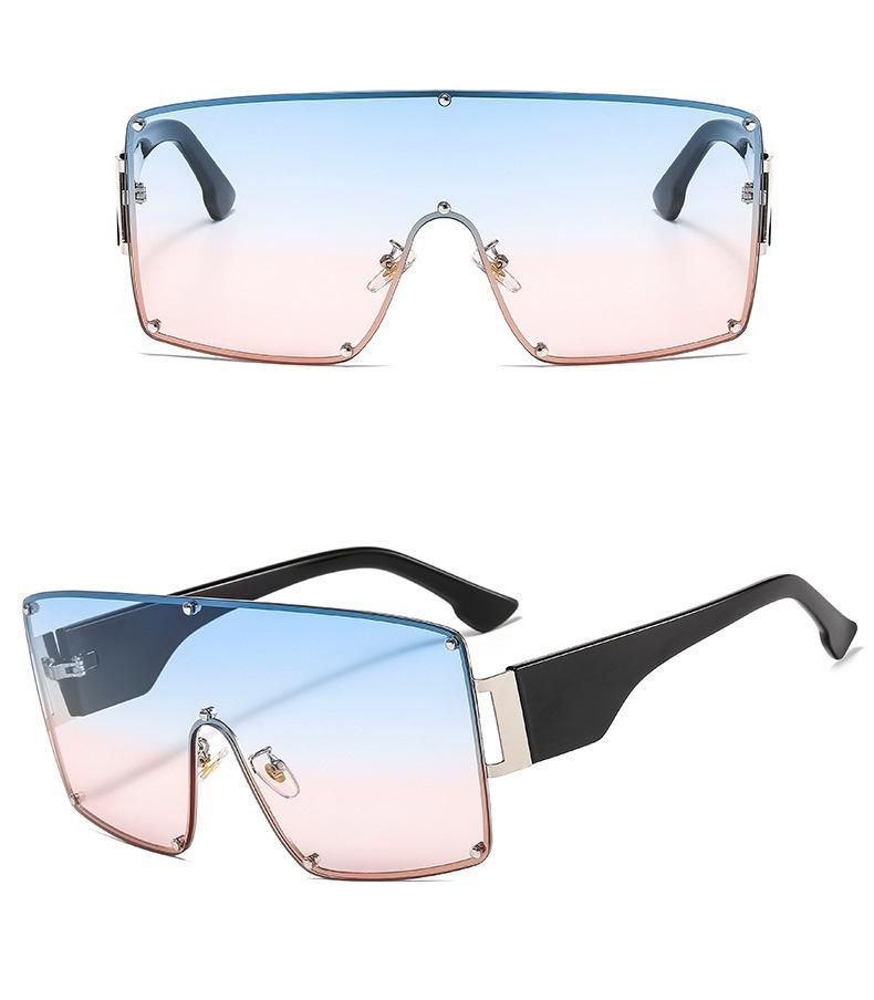 2020 Hot Sale Metal UV400 One-Piece Sunglasses