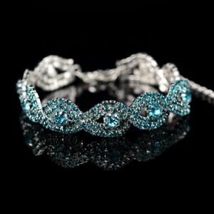 Rhinestone Stainless Steel Bracelets Imitation Bracelet