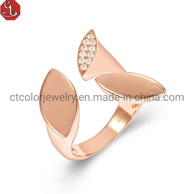 Latest Design jewelry 5A Zircon Special Bling 925 silver Ring