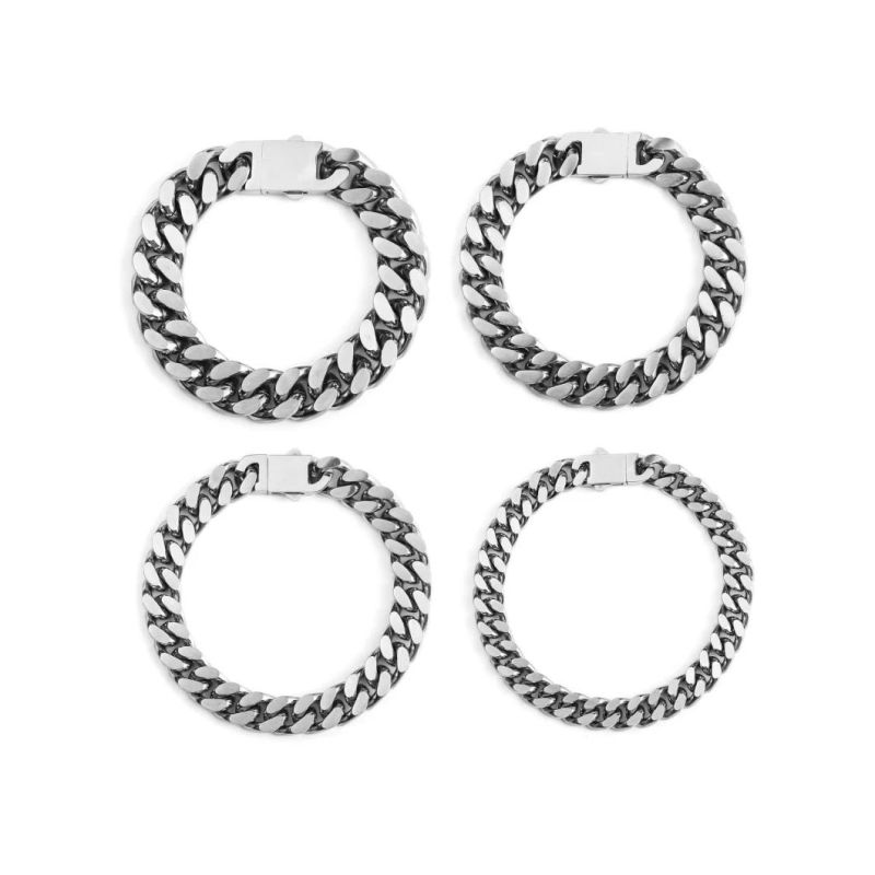 Manufacturer Custom Stainless Steel jewellery High Quality Waterproof New Arrivals Bracelet Cuban Jewelry Man Trendy Bracelet Men Fasihon Bracelet Jewelry