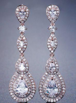 Wedding Earring Jewelry, CZ Earring, Bridal CZ Earring, Bridal Jewelry, Factory Direct Wholesale