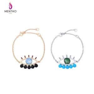 New Fashion Devil&prime;s Eye Retro Shiny Crystal Gemstone Women&prime;s Bracelet