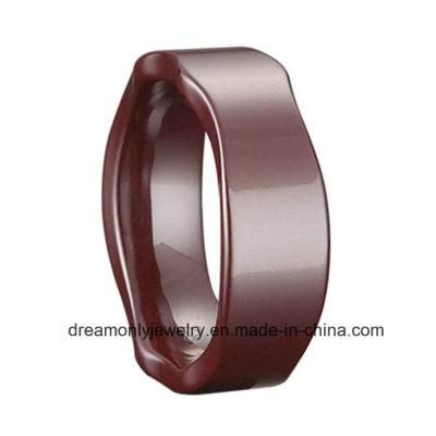 Unique Square Ceramic Jewelry Ring Design