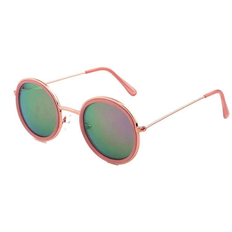 Pink Mirror Girls Metal Sunglasses