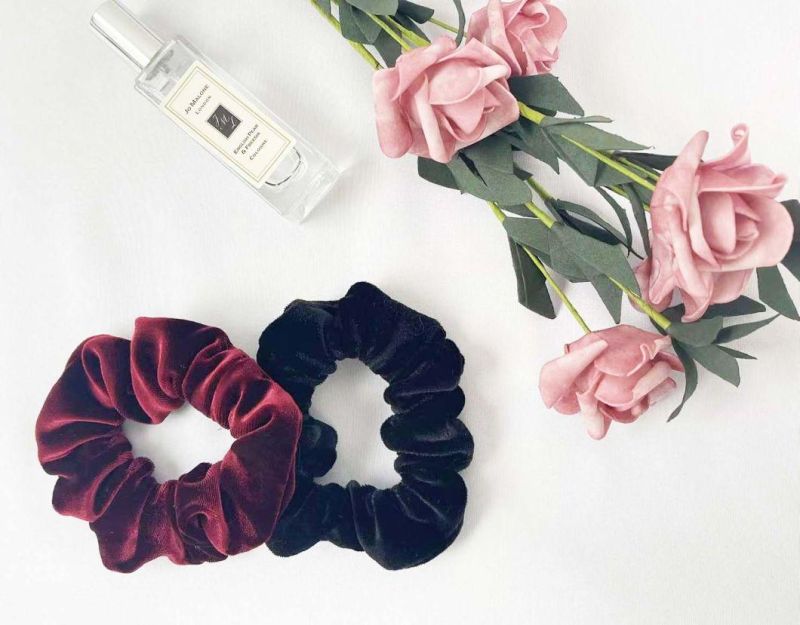 Customized High-Quality Elegant Fashion Elastic Velvet Bowknot Hair Accessories Hairband