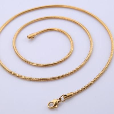 Manufacturer Stainless Steel Round Snake Chain for Jewelry Pendant Necklace