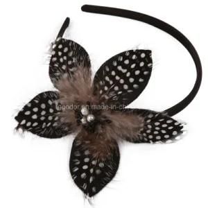 Fashion Headband with Feather Bow (GD-AC197)