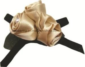 Fashion Handmade Satin Fabric Flower Ribbon Bow for Wedding Dress