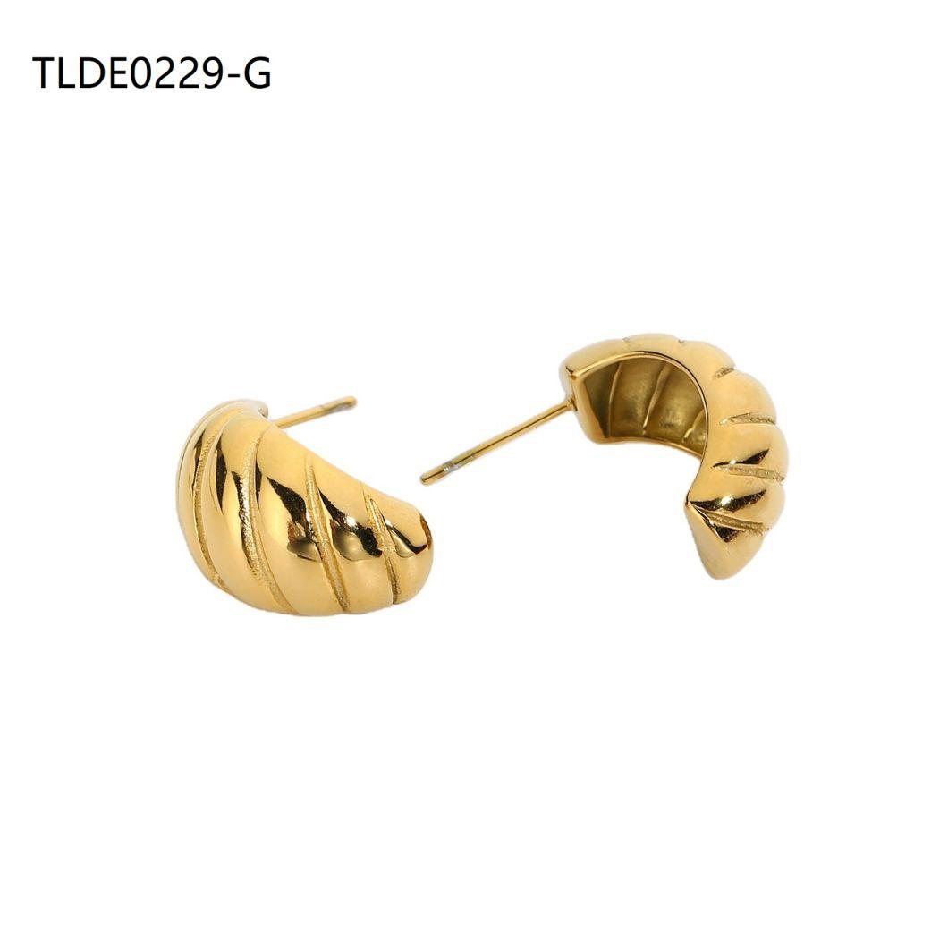 Manufacturer Custom Wholesale Canadians Japanese Australian Koreans European Gold Jewelry Stainless Steel Earring jewellery