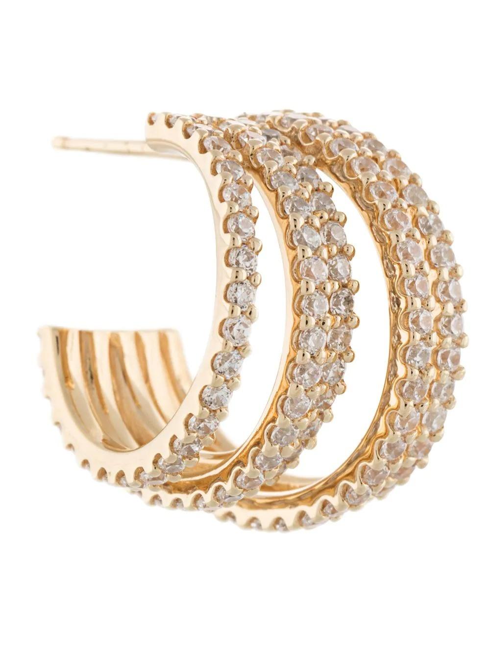 Geometric Multi-Layer Arc Fashion Temperament Earrings Jewelry