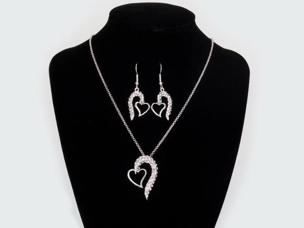 Fashion Pendant Bridal Necklace Jewelry Sets Huge Diamonds Party Wear