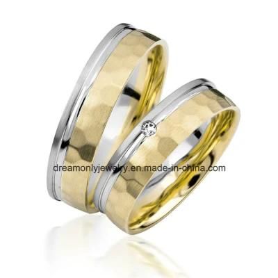 European Handmade Hammer Finish Wedding Ring