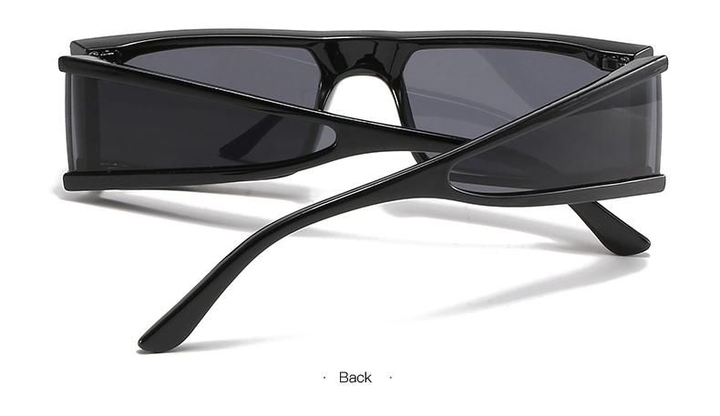 Punk Sunglasses Temples with Square Personality Sunglasses Net Celebrity Street Photography Cross-Border Glasses