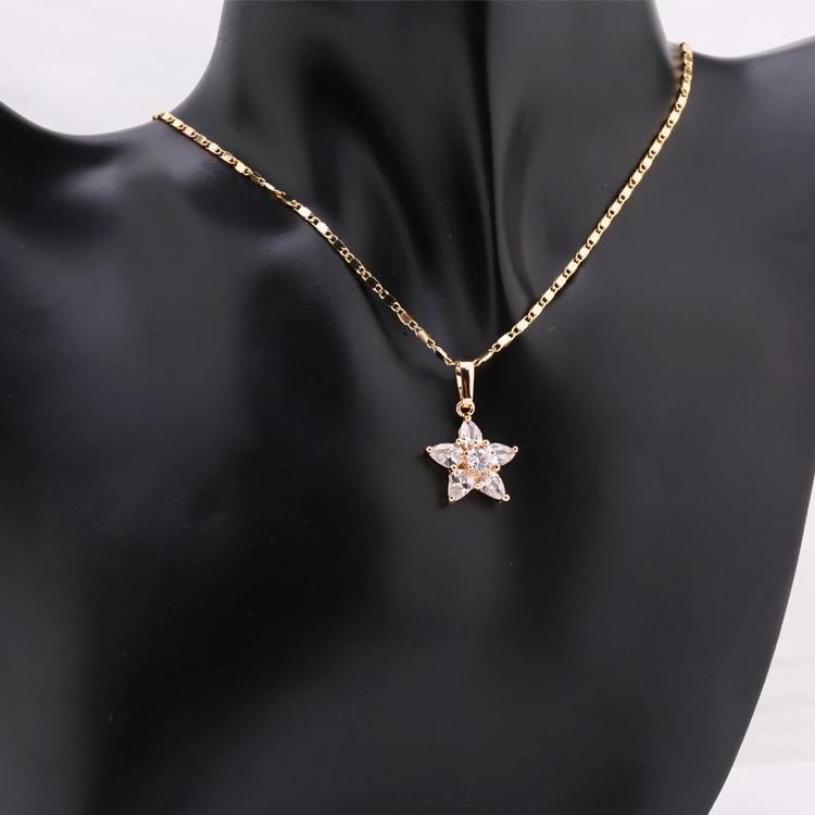 Hot Selling Diamond Jewelry Set with Earring Necklace