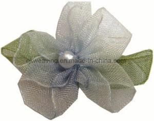 Artificial Organza Flowers Ribbon Bow for Garment Accessory