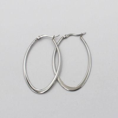 2021 Fashion Eco-Friendly 316L Stainless Steel Plain Wire Earring Jewelry