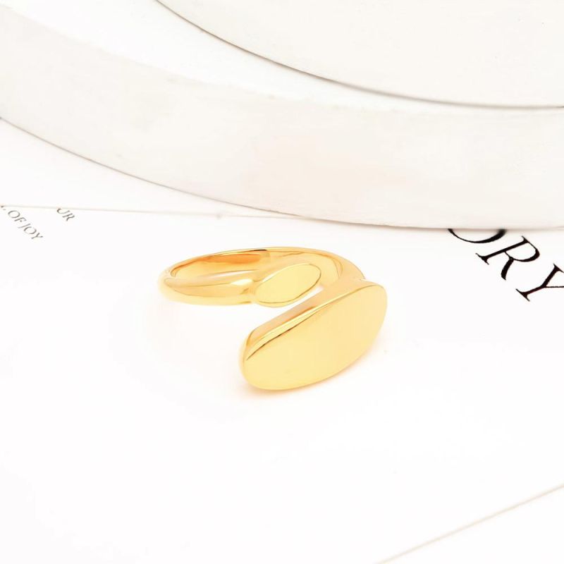 Minimalist Style Gold Filled Adjustable Ring Jewelry Lady Women Wedding Rings Engagement