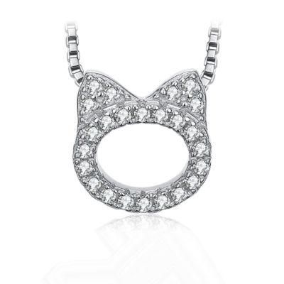 Fashion Cat Designs 925 Sterling Silver Cat Pendants for Ladies Silver Jewelry Wholesale